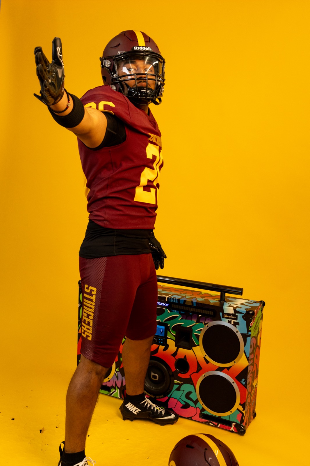 Concordia Stingers media day football player portrait